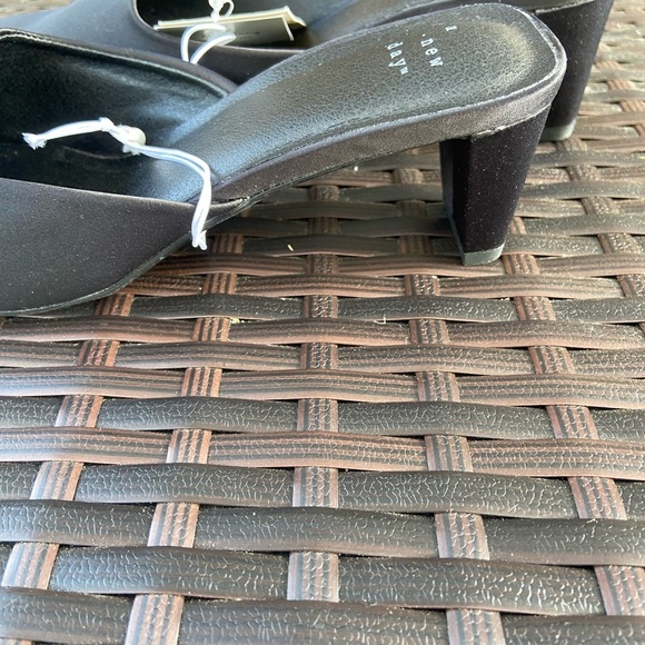 NWT A New Day Black Jessica Square Toe Mule Heel with Memory Foam - Picture 4 of 4